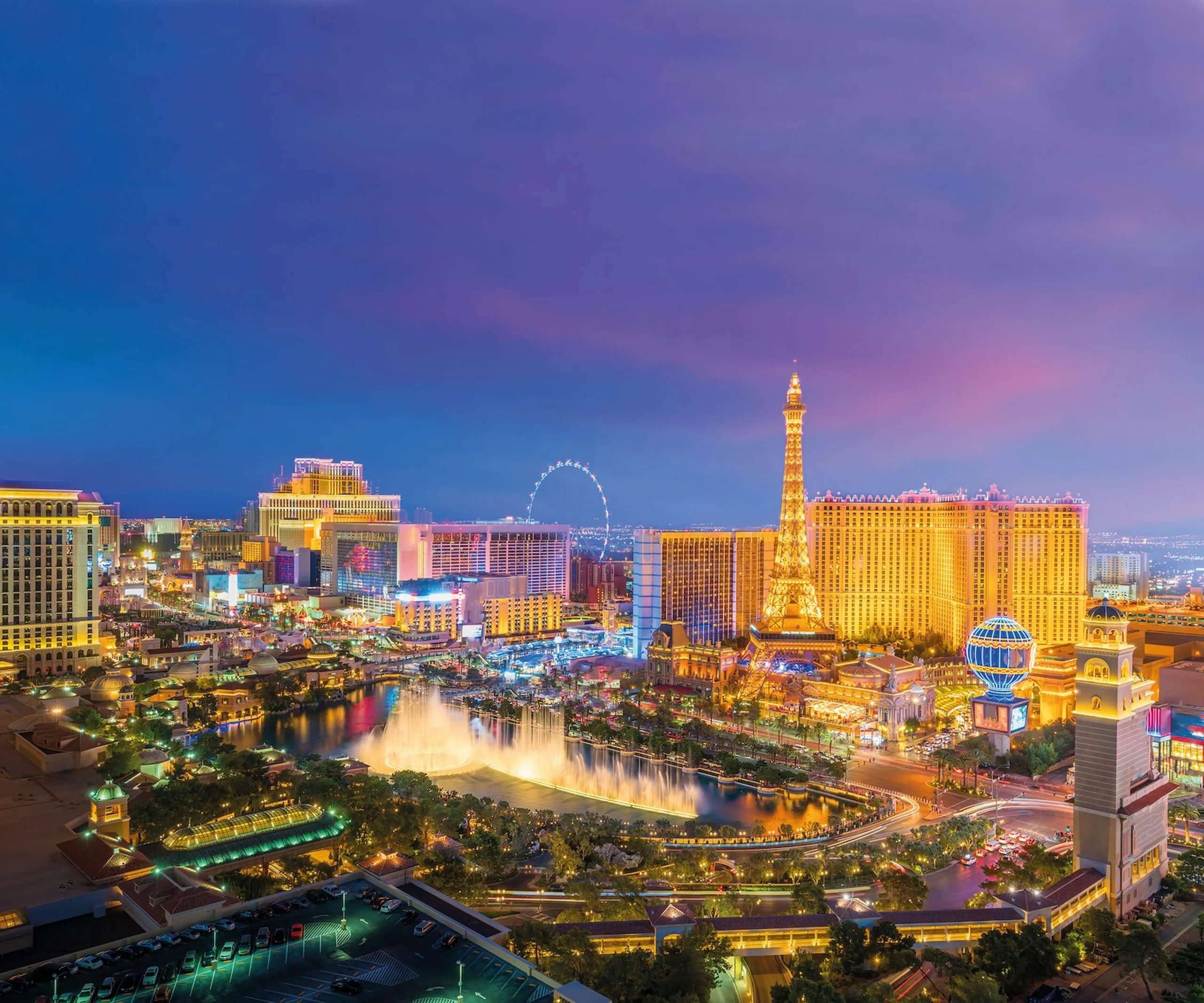 Las Vegas con le sue luci