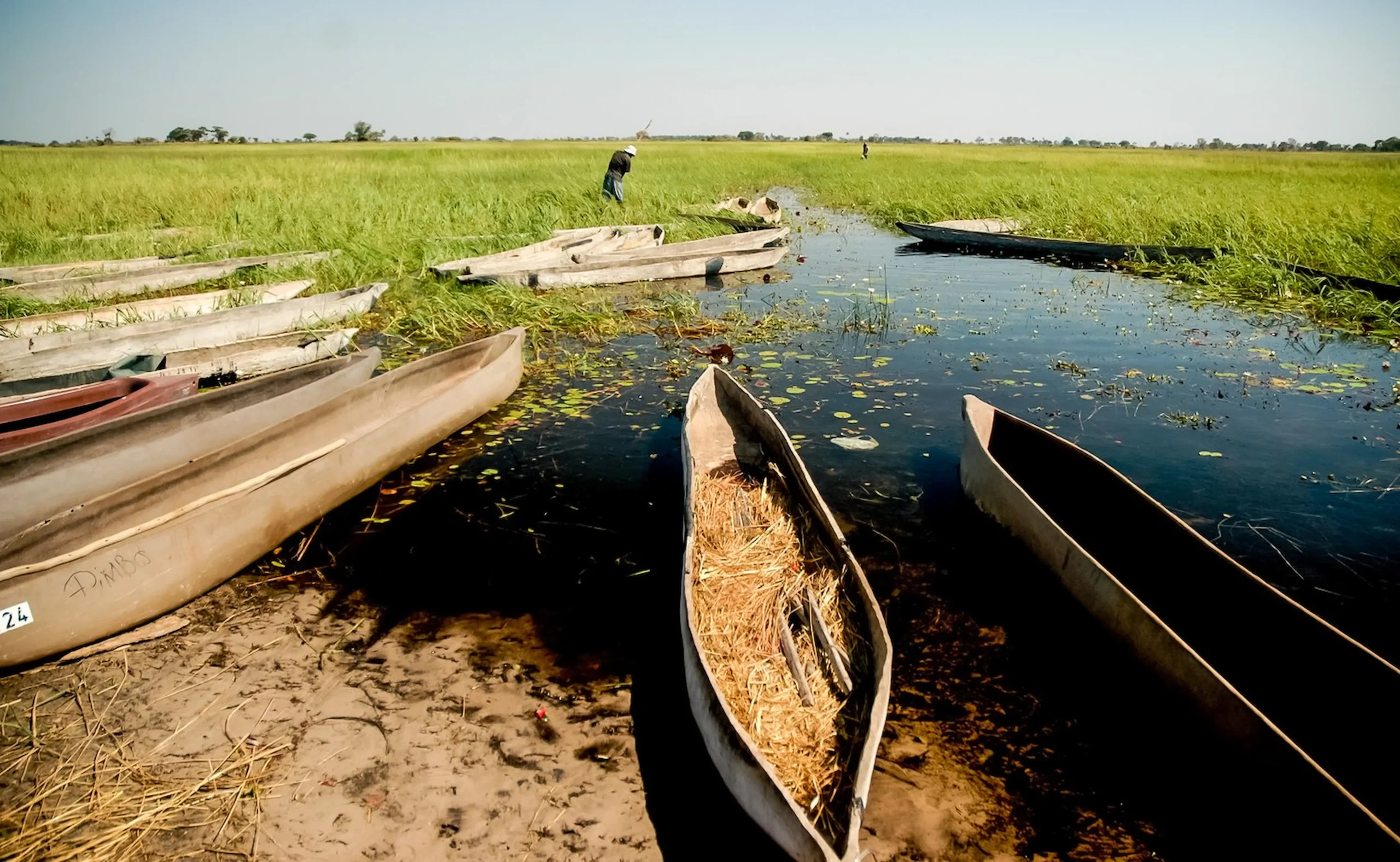 Delta dell’Okavango: esplorazioni in mokoro e barca nei canali del delta
