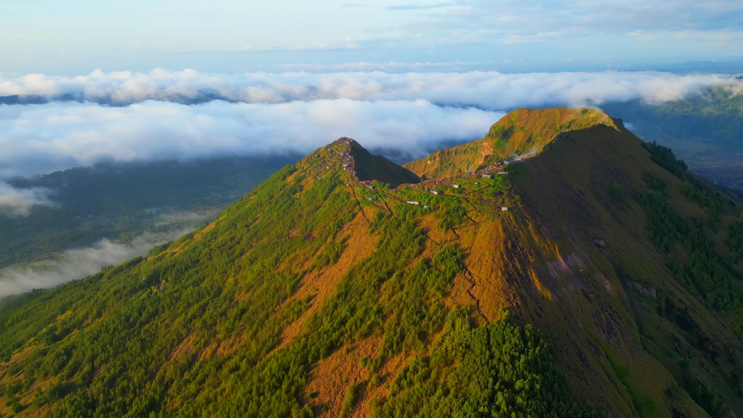 Vulcano Batur e panorami montani di Kintamani