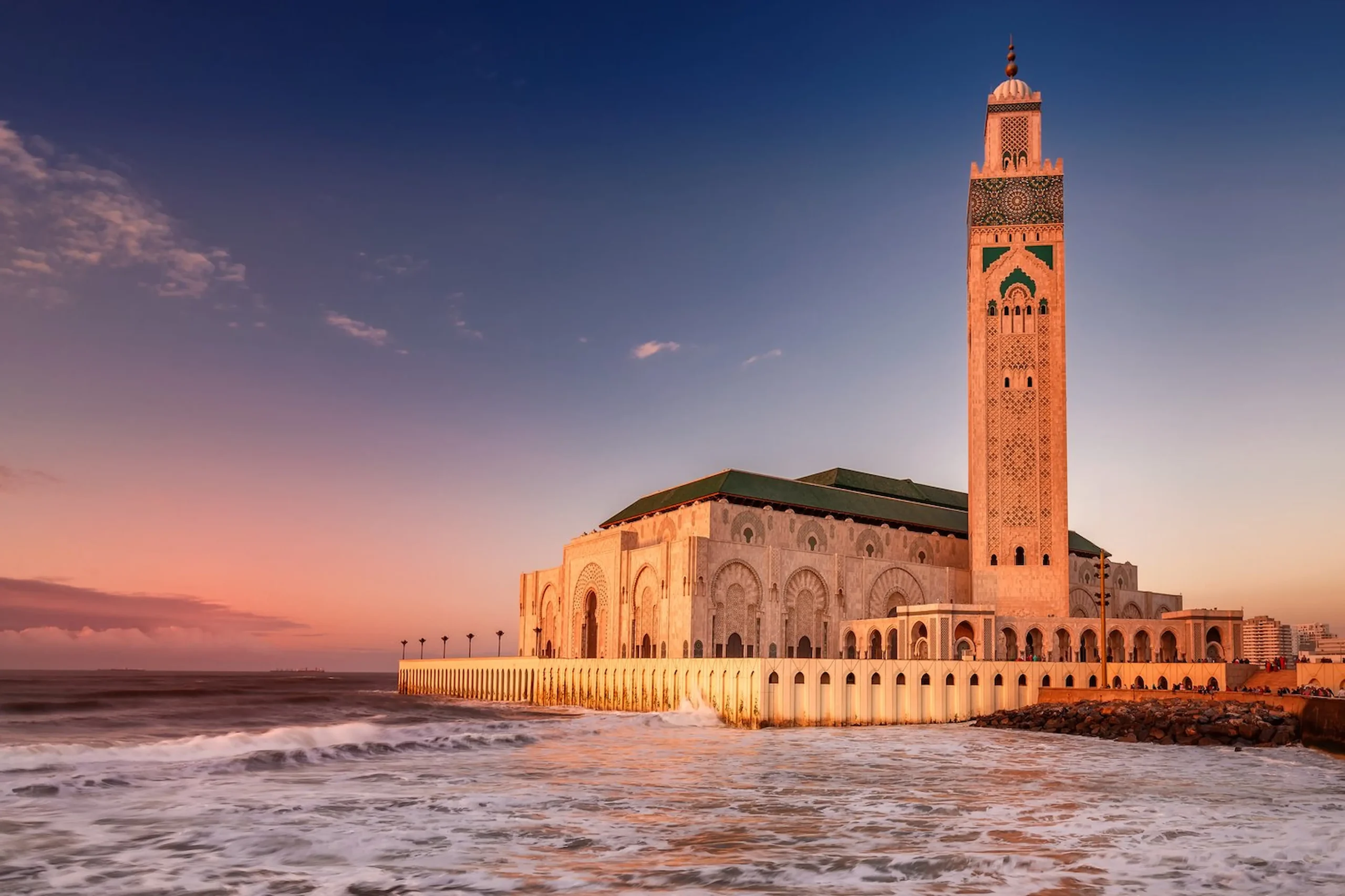 La maestosa Moschea Hassan II di Casablanca
