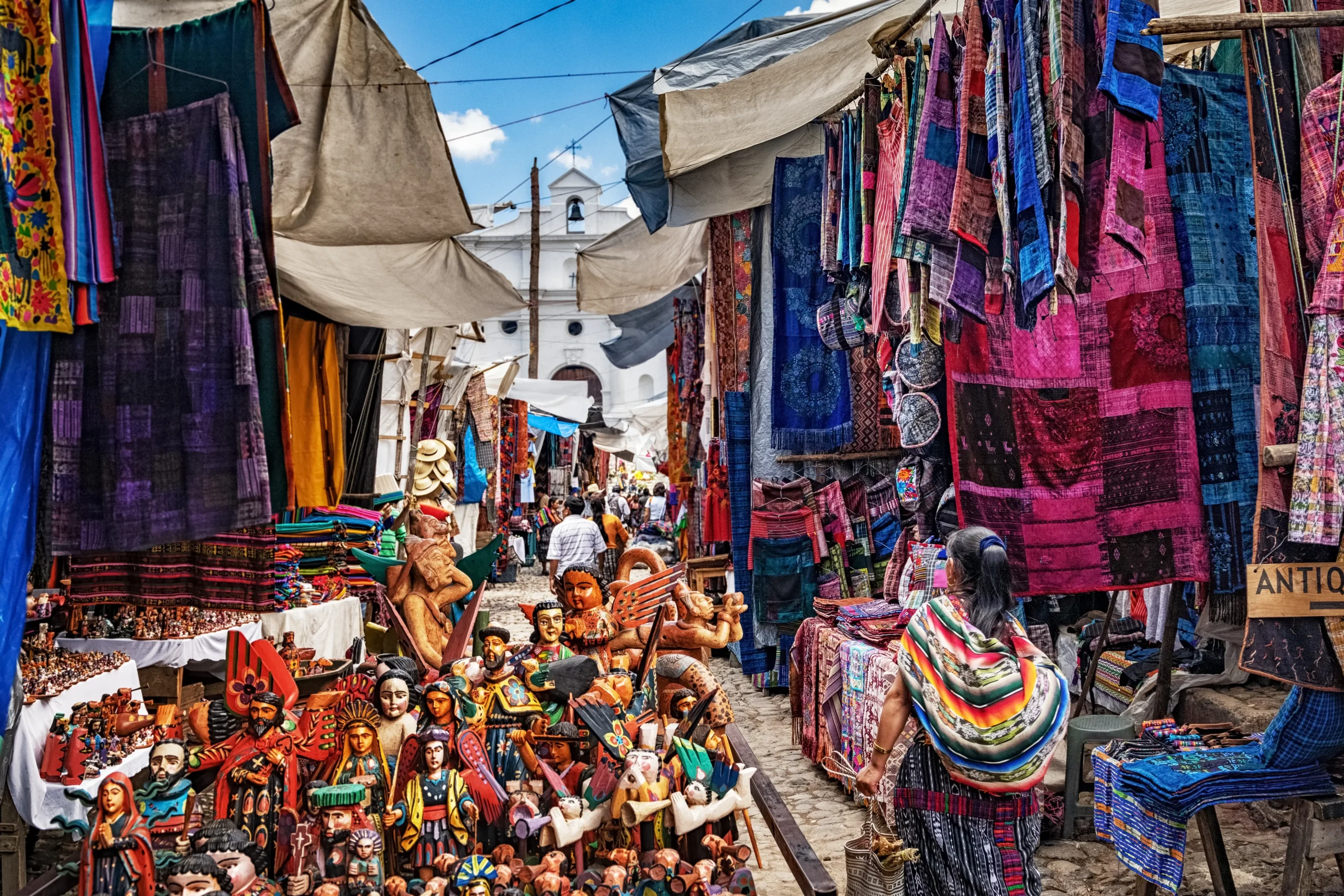 Il vivace mercato di Chichicastenango